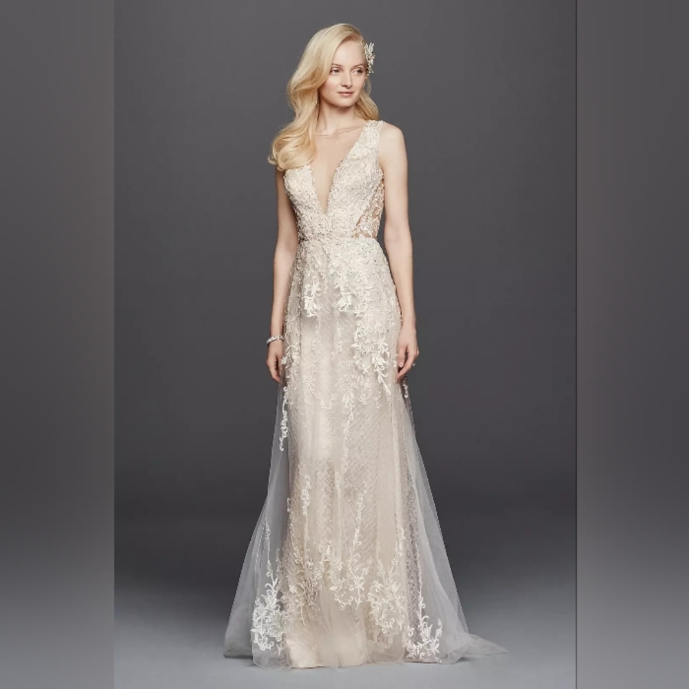 Oleg Cassini Classic A-Line Silhouette Wedding Dress NWT